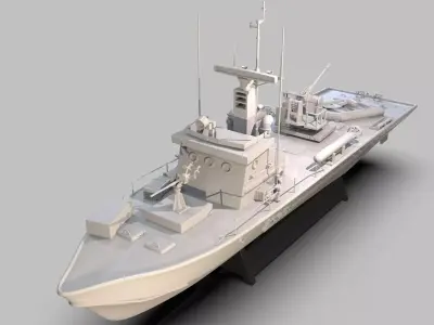 Patrol Torpedo Fast Warship 3D print model