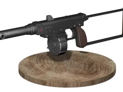 Homemade gun AVR2 3D model