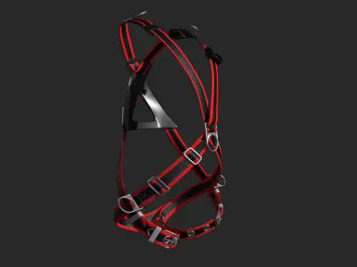 safety belt Low-poly 3D model