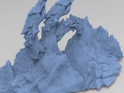 Grand Tri Clawed  Mountain 3D model