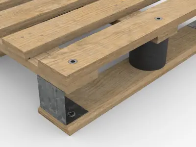 DHP pallet Low-poly 3D model