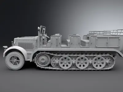 SdKfz 7 Scale model  3D print model