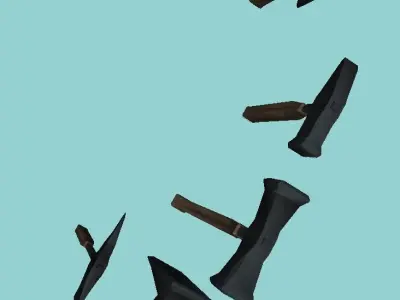 Tools pack Free low-poly 3D model