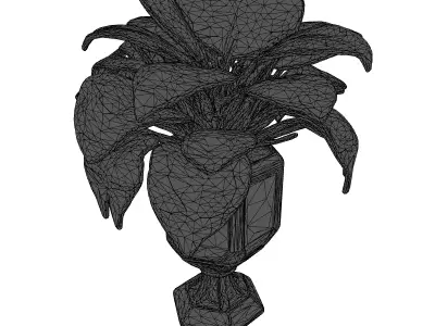 SciFi Glowing Planter Plant 3D model