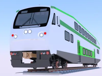 Bombardier BiLevel coach 3D model