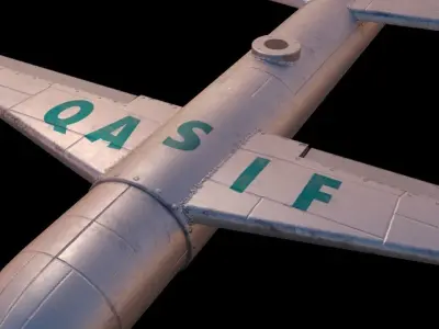 Drone QASIF K2 Low-poly 3D model