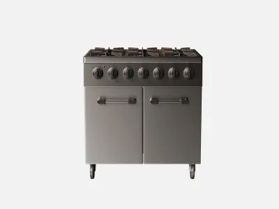 Industrial Gas Oven 3D Model 3D model