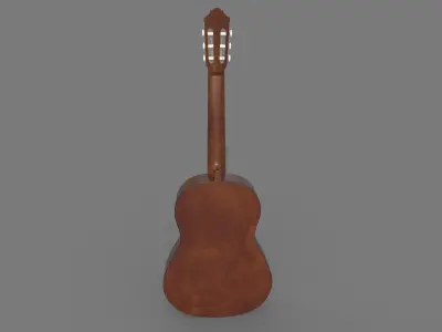 Guitar Low-poly 3D model