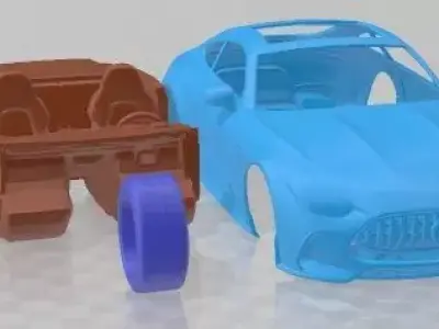 Mercedes Benz AMG GT 43 Coupe 2024 Printable Car 3D print model