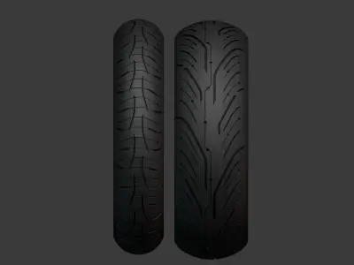 Miche Tire Motorcycle Low-poly 3D model