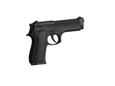Beretta pistol 3D model