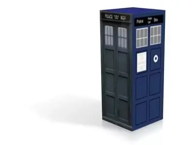Tardis model 2 part  for color printing version 1 Free 3D print model