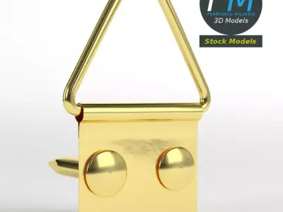 Picture frame hanger kit 3D model