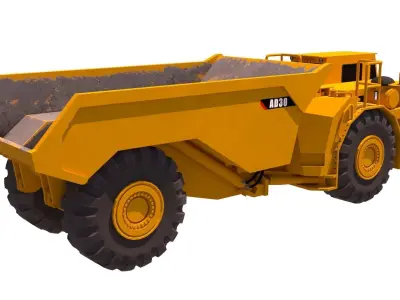 CAT AD30 Low-poly 3D model