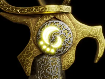 Dagger of Time Prince of Persia Custom 3D Model 3D model