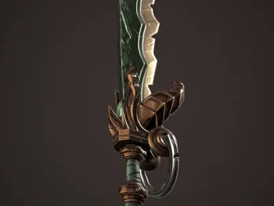 Sword Free low-poly 3D model 26