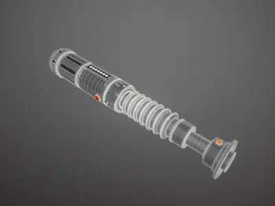 Lightsaber star wars force awakens 3D model