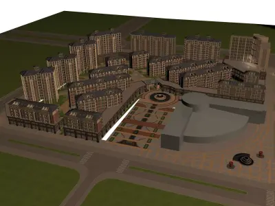 Multi Residential 3D model 33