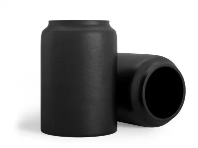 DECO VASE Tall Black Frost Free 3D model