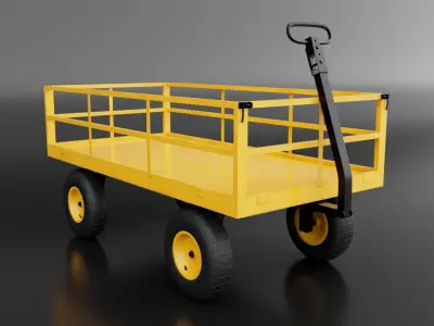 Warehouse Trolley 3D model