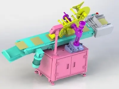 Automatic labeling machine 3D model 2