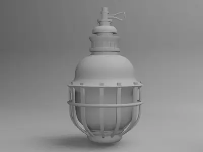 Grenades lamp Low-poly 3D model