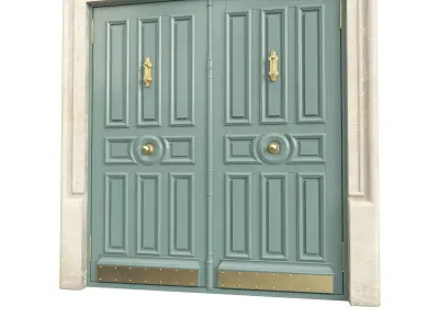 Entrance classic door 119 3D model