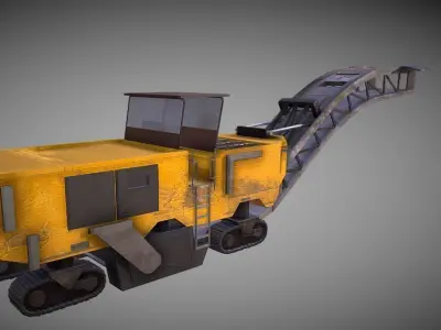 asphalt milling 3D model