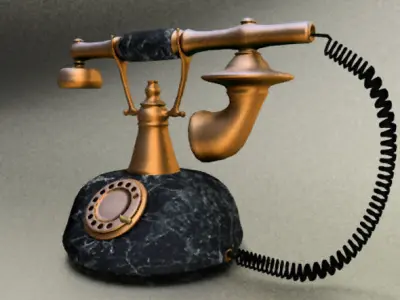 Retro Telephone Free 3D model