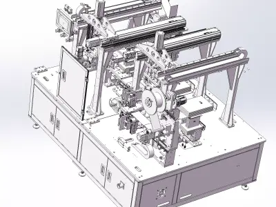 Lithium Battery Tape Wrapping Machine 3D model