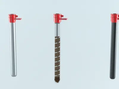 industrial heaters 3D model