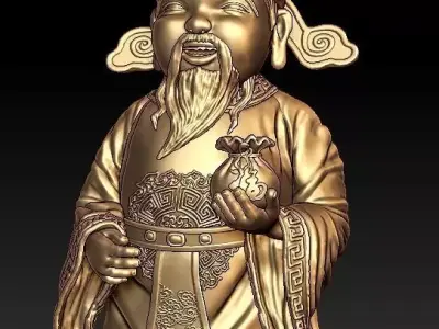 Chinese Old Man 3D print model