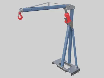 Pallet Truck Crane 3D model