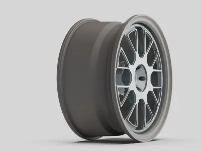 rims Grey style metalic wheel tuning stl 3D model