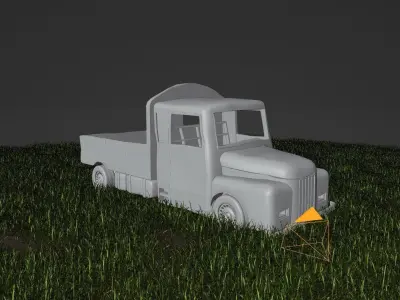 Rusted Abandoned Truck 3D model