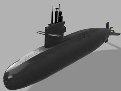 Dutch Swordfish class submarine for rc 1-50 scale 3D print model