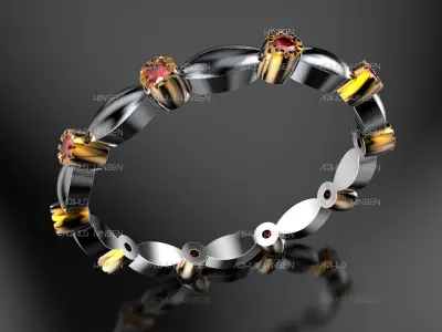 Milgrain Round BAND 3D print model