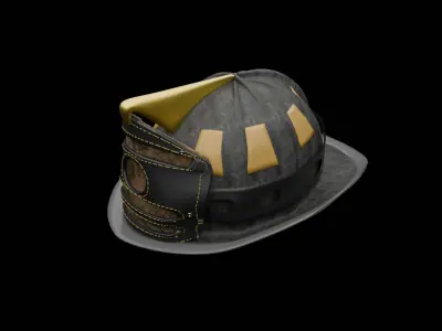  High detailed Fire Helmet  3D model