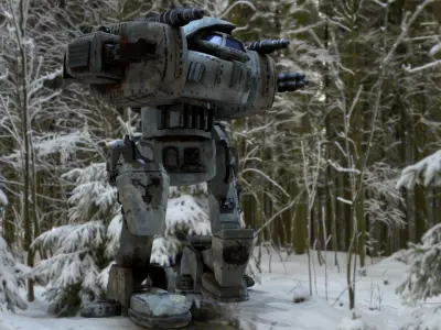 Hurricane heavy mecha 3D model