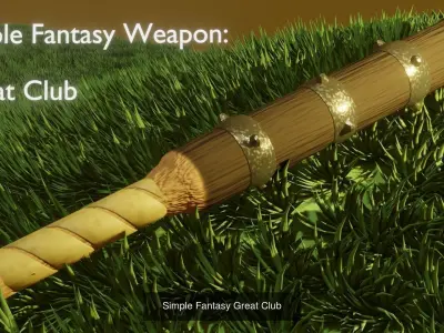 Simple Fantasy Weapons Pack 3D Model Collection