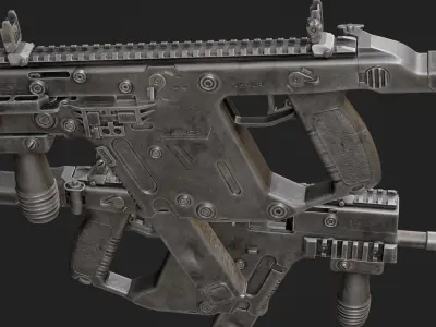 Kriss Vector Low-poly 3D model order