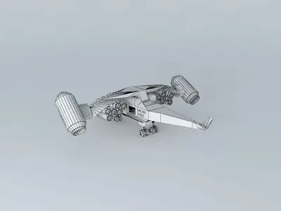 SU23AEC fighter jet 3D model