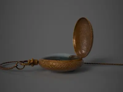 Old Pocket Watch 3D model