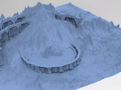 Alien Remains ruins 1 3D model