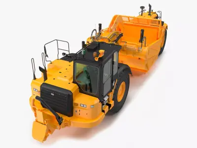 Generic Scraper Rigged 3D model