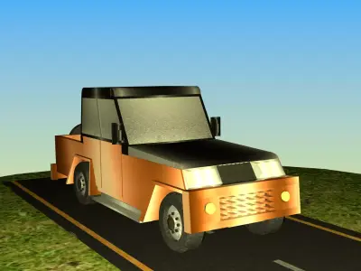 Indian Jeep Model Type 4 Free low-poly 3D model
