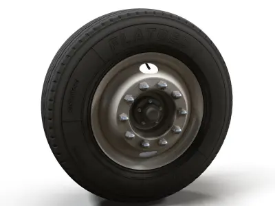 Truck steel wheels  3D model