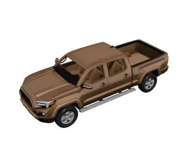 Generic Pickup Simple Durable Utility Truck 04 3D model