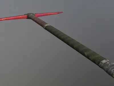 Pickaxe - Ruby Low-poly 3D model
