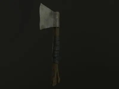 old-axe axe Free low-poly 3D model